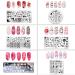Valentine's Day Nail Stamps Set - 6 Piece DIY Nail Art Templates for Manicure & Decorations - Buy Online on GoSupps.com