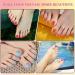 Buy Ceboic Half-Hardened Gel Nail Foils - 26 Self-Adhesive Orange Pedicure Wraps | UV/LED Nail Polish Stripes for Perfect Toes - Buy Online on GoSupps.com