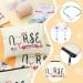 38 Pcs Nurse Appreciation Gift Set - Cotton Makeup Bag, Badge Holder Reel, Hair Elastic, Bracelet - Elegant Style - Buy Online on GoSupps.com