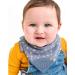 Cheeky Chompers Neckerchew Baby Bib with Teether | Midnight Stars Design | Reversible Dribble Bib for Teething Toddlers - Buy Online on GoSupps.com