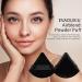 EVAOUXIU 6-Piece Triangle Powder Puff Set with 2 Makeup Sponges - Velour Cotton Puffs for Face Powder, Individually Wrapped (Black) - Buy Online on GoSupps.com