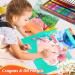 Deluxe Art Set with 186 Art Supplies, 24 Acrylic Paints, Crayons, Colored Pencils, 2 A4 Drawing Pads, 1 Coloring Book - Creative Gift Box for Artists, Beginners, Kids - Brown - Buy Online on GoSupps.com