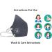 Blue Adult Polyester Filament Fabric Reusable Face Mask - Stylish & Comfortable Protection for Every Occasion - Buy Online on GoSupps.com