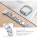 Goton Women's Bling Diamond Brick Design Band & Bumper Case for Fitbit Versa 3/Sense (Silver) - Buy Online on GoSupps.com