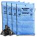 4 Extra Large: Activated Charcoal Bamboo: Odor Absorber Bags Flat (Equal to 10 Small Bags): Large Odor Eliminator Moisture Absorber Air Purifying Odor Absorbers & Under Mattress Moisture Control