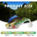 GOTOUR Pre-Rigged Jig Head Fishing Lures - Soft Jointed Swimbaits for Bass Fishing - Weedless Tadpole Lure with Spinner - Freshwater and Saltwater Fishing Jigs - Buy Online on GoSupps.com