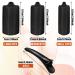 40 Piece Black Sponge Hair Rollers Set with Satin Silk Foam Curlers and Duck Teeth Clips - Hairdressing Styling Essentials - Buy Online on GoSupps.com