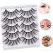 LALAFINA 1 Box Fake Eyelashes Individual False Lashes Makeup False Lash Fluffy Fake Lashes Segmented False Eyelash Natural Fake Eyelash Black Out Stickers Diy Fake Eyelash Fiber 5d Set Soft - Buy Online on GoSupps.com