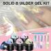3D Nail Gel 3D Nail Molding Gel | 5 Colors Nail Solid Builder Carving Gel - Non Stick Manicure Set with Carving Pen for Moulding Constructio - Buy Online on GoSupps.com