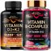 NUTRAHARMONY Vitamin D3 K2 Capsules & Vitamin B-Complex Gummies