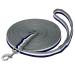 Start lunging line for equestrian horses 8m softlongs made of nylon horse song with hand loop tug line reins with carabiners floor work rope Horse (navy/white/gray)