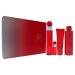 Perry Ellis 360 Red 3.4oz EDT Spray 6oz Body Spray 3oz Shower Gel 7.5ml EDT Spray Men 4 Pc Gift Set - Buy Online on GoSupps.com