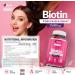 Biotin Hair Gummies 10,000mcg - 90 Vegan Gummies - Strawberry Flavour - Supports Hair Growth & Healthy Skin - Chewable Hair Vitamins - Buy Online on GoSupps.com