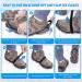Sfee Ice Cleats - Anti-Slip Snow Grips Crampons for Shoes/Boots | Portable Traction for Walking, Climbing, Hiking, Fishing | Outdoor Running Gear with 2 Velcro Straps - Black (Large) - Buy Online on GoSupps.com