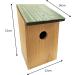 Wooden Nesting Box Wild Bird House Traditional Hinged Roof Garden Nester 1 - Buy Online on GoSupps.com