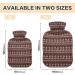 2L Palm Ethnic Hot Water Bottle with Cover - Pain Relief & Winter Hand Feet Warmer | International Shipping - Buy Online on GoSupps.com