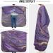Visesunny Purple Marble Barber Cape with Golden Veins - Anti-Static & Water-Resistant Hair Cutting Salon Apron - Buy Online on GoSupps.com