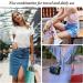 PUEZOKLY 40pcs Travel Bottles Keychain Holder Set - Colorful Empty Bottles with Chapstick Holder Keychains for Easy Travel - Pure Color Wristlet Included - Buy Online on GoSupps.com