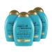 OGX Renewing and Cold-Pressed Argan Oil of Morocco Hydrating Shampoo, to Help Moisturize, Soften & Strengthen Hair, Paraben & Sulfate Free Surfactants, Floral, 52 Oz, Pack of 4 Shampoo Multipack