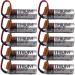 (Pack of 10) ER17500V 3.6V PLC Battery Compatible with Toshiba ER17500V Digital Control Battery with Brown Plug