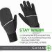 Gaiam Women's Convertible Running Gloves - Touchscreen Compatible Mittens for Winter Running (Black) - Size S/M - Buy Online on GoSupps.com