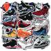 100 Pcs Basketball Shoe Stickers for Water Bottle Hydroflask Skateboard Bike Computer Car, Waterproof Decal for Kids Boy Teens (Basketball Shoe Stickers-100 Pieces) 100pcs Basketball Shoes Stickers