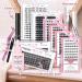 Buy Cluster Eyelashes - 72 Pieces DIY Extensions Soft & Comfortable Reusable Dazzle-D 10mm - Buy Online on GoSupps.com