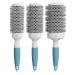 Professional circular bursts for blow-drying hairbrush hairbrush ceramic Ionic thermal brushes hairbrushes for women wet hair brush for style round hair brush bundle 3 Set with travel bag bundle set of 3
