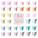 50 Pieces Butterfly Hair Clips Mini Hair Clips, Tiweio Small Hair Claw Clips Pastel Hair Clips Mini Cute Hair Accessories Clips for Hair 90s Women Girls with Box Package, 12 Assorted Gradient Colors 50 Count (Pack of 1) 12 Assorted Gradient Colors