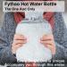 Fythao Rubber Hot Water Bottle - Pain Relief, Cramps, Bed Warmer - Blue & Gray - Buy Online on GoSupps.com