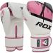 Shop RDX Women's Boxing Gloves - Maya Hide Leather Pink Kickboxing & Sparring Gloves for Martial Arts Training | 8 10 12 oz - Buy Online on GoSupps.com