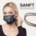HARD 100 pc Disposable Face Masks | Made in Germany | Type IIR & CE Certified | Triple Layer Filtration 99.78% | Elastic Earloops | Adults - Roses - Buy Online on GoSupps.com