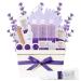 Lavender Bath Spa Gift Set for Him and Her. Bath Gift Basket for Christmas Gift for Women  Couples Gift for Holidays. Gift Set for Bath Body Works to Pamper & Indulge