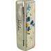 Houder Designer Lipstick Case with Mirror - Velvet Lined Decorative Holder for Purse - Stylish Gift Box - Blue Flowers - Buy Online on GoSupps.com