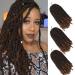Beyond Beauty 3 Pack Spring Twist Ombre Color Crocheta Braids Synthetic Law Hair Extension Feats Temperature Fiber (3packs-12inch T1B-30) 3packs-12inch T1B 30