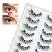 Buy Bemi Wispy 100% Handmade False Eyelashes - Luxurious Cat Eye Look 10 Pairs for Everyday & Wedding Use - Buy Online on GoSupps.com