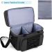 DSL Leaf Bowling Bag for 2 Balls - Bowling Tote with Wooden Cups and Padded Divider - Fits Mens 16 Shoes - Bag Only (Black) - Buy Online on GoSupps.com
