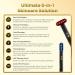 GLO24K 6-IN-1 Beauty Therapy Wand for the Face Eyes and Neck I Based on Dual LED Light Therapy Thermal Vibration and Micro-Current Technologies I Award Winning for Best Product - Buy Online on GoSupps.com