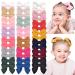 40pcs Woolen Felt Hair Bows Alligator Clips Cute Hair Barrettes Hair Accessories for Kids Toddlers School Little Girls 2.8 Inches 40pcs Style 1