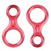 Azarxis 35 kN 50 kN Climbing Rescue Figure 8 Descender Large Bent-Ear Rigging Plate Heavy Duty & High Strength Rappel Device Equipment for Rappelling Belaying Tree Climbing Aerial Silks Rigging #01 Red - 35kN - 2 Pack