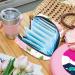 Buy Stylish Storage Bags for Women's Bandages | Pink Drainers Flower & Leaf Patterns - Portable Menstrual Pad Holders - Buy Online on GoSupps.com