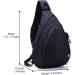 TurnWay Waterproof Sling Bag with USB Charging Port | Travel, Hiking, Cycling, Camping | Black - Buy Online on GoSupps.com