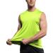 Cakulo Men's Sleeveless Workout Swim Shirts 3-Pack - Quick Dry Beach Pool Tech Tank Tops - Neon Orange/Yellow/Pink - Large - Buy Online on GoSupps.com