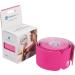 StrengthTape Kinesiology Tape 5 Meter Precut roll Supports Injuries During Recovery Pink Precut - Buy Online on GoSupps.com