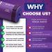 Yoga Mat with 75 Illustrated Poses & Stretches + Carrying Strap | Non-Slip Extra-Thick Mat for Men and Women | Beginner-Friendly | Blue/Purple (68 x 24) - Buy Online on GoSupps.com