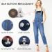 Adjustable Metal Jean Buttons Pins - 12 Sets for Loose Jeans - No Sew Instant Replacement - Snap Tack Pants Button Tightener by Ceryvop - Buy Online on GoSupps.com