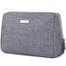 Large Makeup Bag Zipper Pouch Travel Cosmetic Organizer for Women and Girls (Large, Grey) Large (Pack of 1) A-Grey