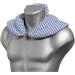 Blue-White Neck Pillow with Stand-Up Collar | Linseed Heat Pad for Ultimate Comfort - Buy Online on GoSupps.com