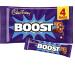  Cadbury Cadbury Boost Original Pack of 4 chocolate bars filled with biscuits and cocoa with chewy caramel and Cadbury milk chocolate 37g - Buy Online on GoSupps.com