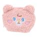 Plush cosmetics pocket wallet for girls travel culture bag mini money exchange Small travel bag Small cultural bag zippered money exchange multifunction travel women bond rose 15.5x12x5.5cm